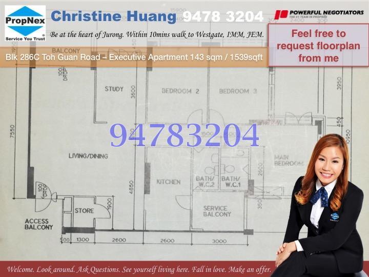 Blk 286C Toh Guan Road (Jurong East), HDB Executive #127981752